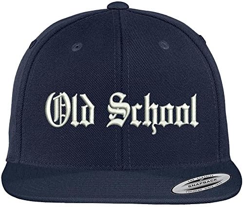 טרנדי הלבשה חנות ישן בית ספר ישן אנגלית רקום שטוח ברים קלאסי סנאפבק כובע