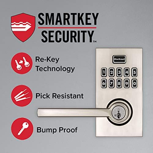 קוויקסט 99170-005 קוד חכם 917 כניסה ללא מפתח עכשווי למגורים לוח מקשים אלקטרוני נעילת מנוף בריח אלטרנטיבי עם ידית דלת