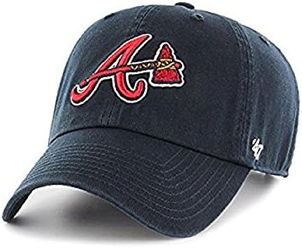 המותג '47 אטלנטה ברייבס מנקה את MLB אבא כובע כובע חיל הים/אדום
