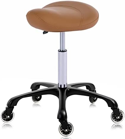 ארגונומי כיסא מסתובב כיסא עם גלגלים מתכוונן גובה ארגונומי כיסא מסתובב עבור היגיינה מרפאת סלון קעקוע עיסוי משרד, ב גמל