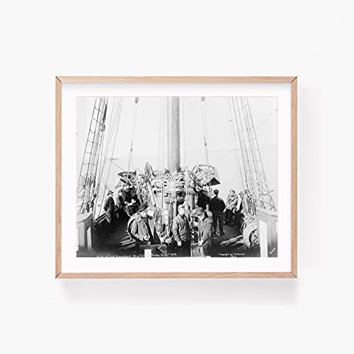 תמונות אינסופיות צילום: סיפון, קפטן רואלד אמונדסן, ספינה, גג'ואה, נום, 1 בספטמבר 1906, צוות